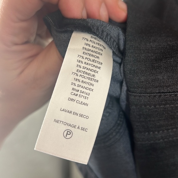 Chaps Denim Sheath Dress Knee Length Crewneck Sleeveless Belted Black Size 6 - Picture 9 of 9